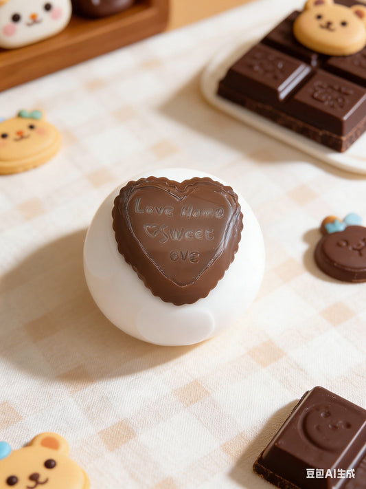 ダークチョコ大福 飾りもみもみ